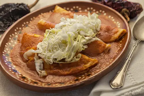 Red Enchiladas with Chicken