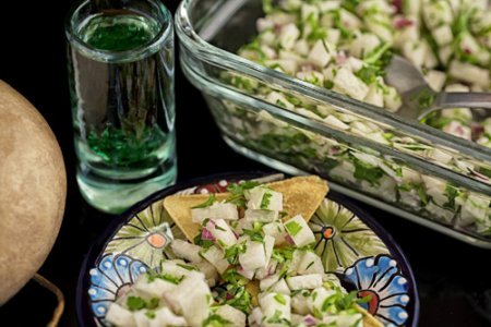 Salsa de Jícama con Cilantro