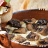 Melted Cheese with Mushrooms